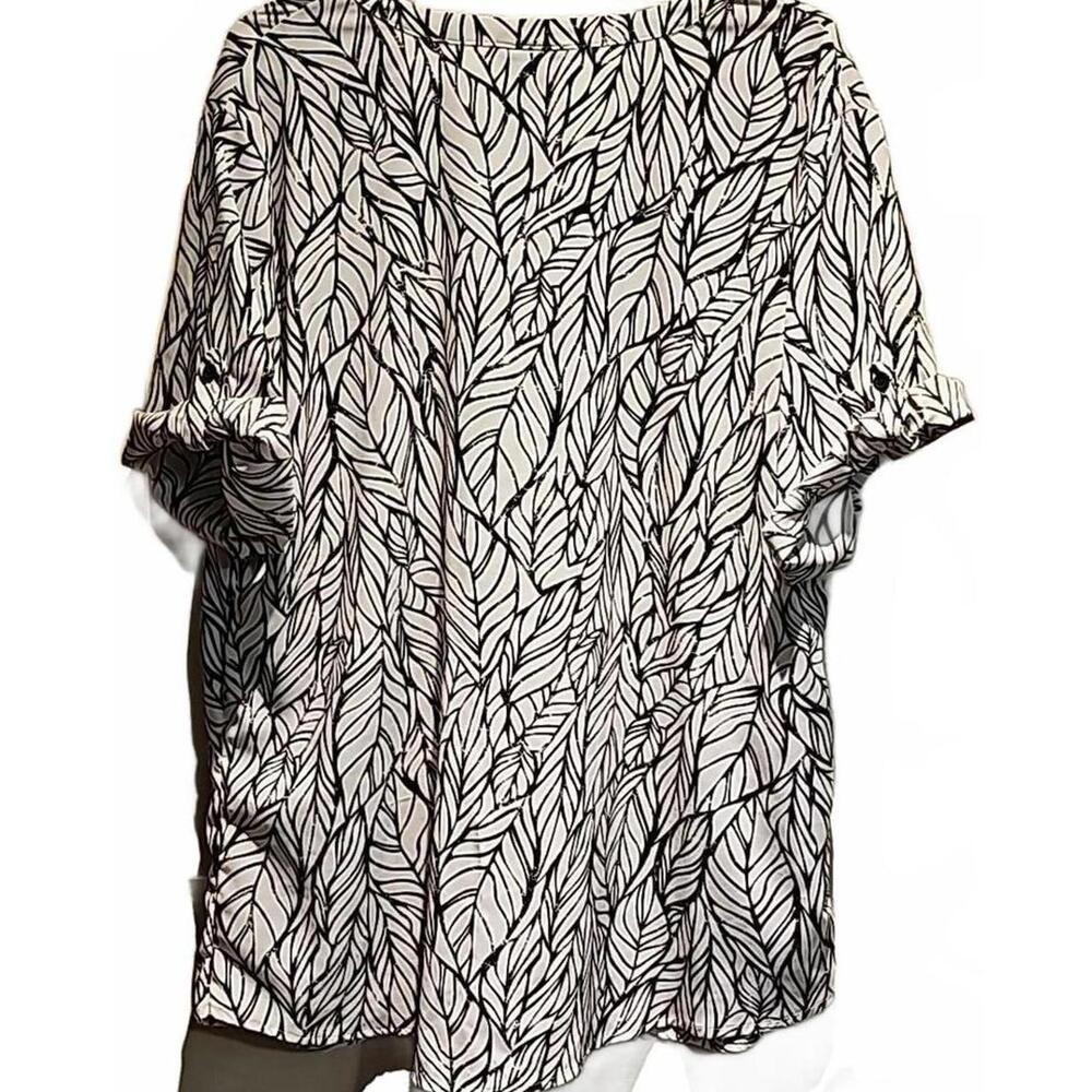 Catherine's Button Down Blouse Size 2x - image 5